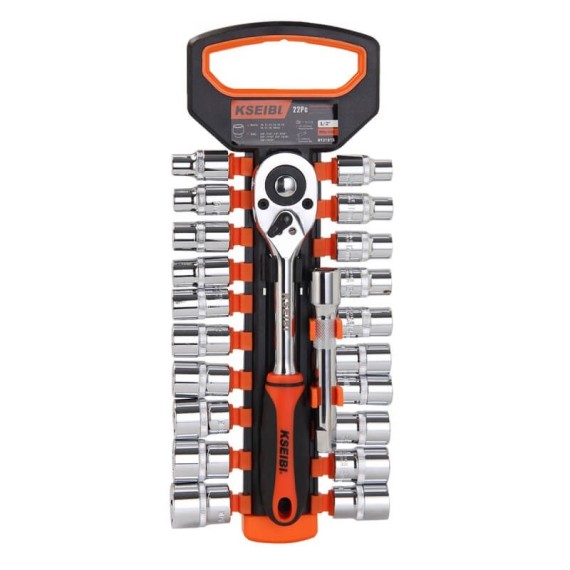 hexagon socket and ratchet set, 22pcs, sockets and wrenches, mechanic tools, car repair tools, automobile tools