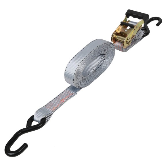 Ratchet Tie Down, Safety Tools, rathcet tie down for holding down cargo, ratchet straps, transporting equipment, steel handle.