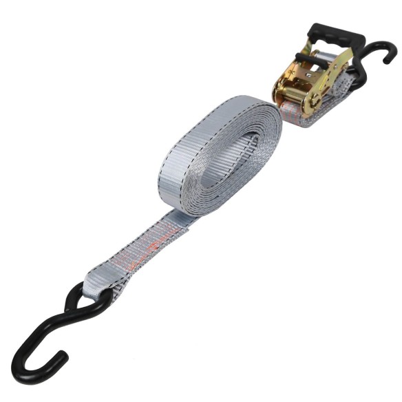 Ratchet Tie Down, Safety Tools, rathcet tie down for holding down cargo, ratchet straps, transporting equipment, steel handle.