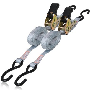 Ratchet Tie Down Set 2-Pc. 25mm X 4.5m