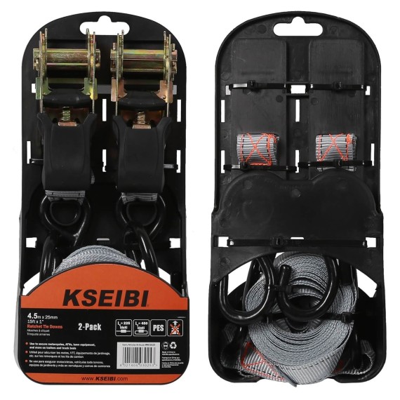Ratchet Tie Down Set 2-Pc, Safety Tools, holding down cargo, ratchet straps, steel handle, polyester webbing tie down set.