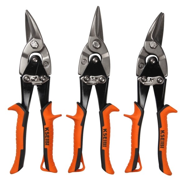 Aviation Tin Snips 3-Pc, Hand Tools & Pliers, 3Pcs sheet metal cutting shears tin snip.