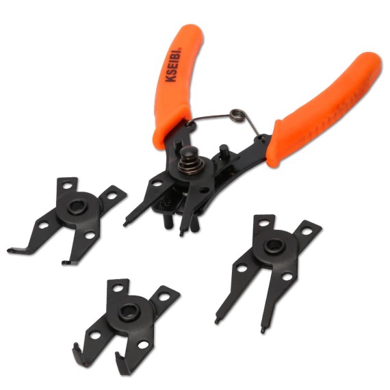 Interchangeable Circlip Plier Set, Hand Tools & Pliers, interchangeable snap ring circlip plier set.