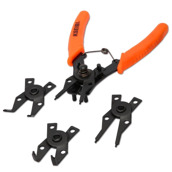 Interchangeable Circlip Plier Set, Hand Tools & Pliers, interchangeable snap ring circlip plier set.