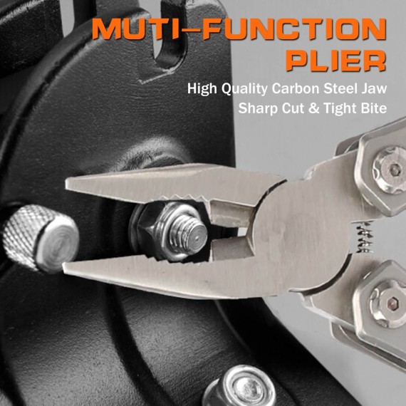 Folding Multifuncional Pliers W Pouch, Hand Tools & Pliers, pocket multi-tool folding plier.