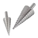 2 Pcs HSS Step Cone Drill Bits Set, power tool accessories, HSS step cone drill bits hole cutter.