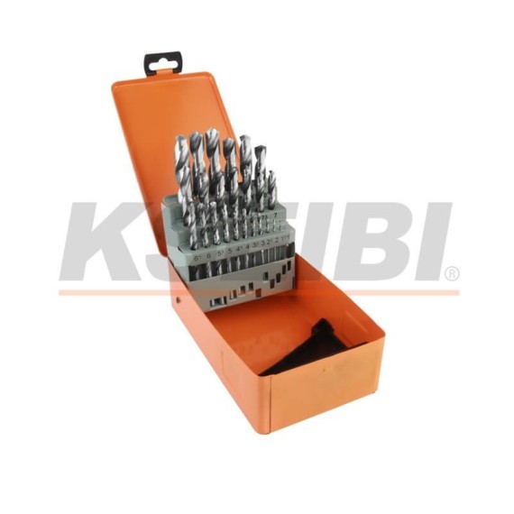 HSS-G Metal Drill Bits Set In Iron Box, power tool accessories, high speed steel twist drill bit set.