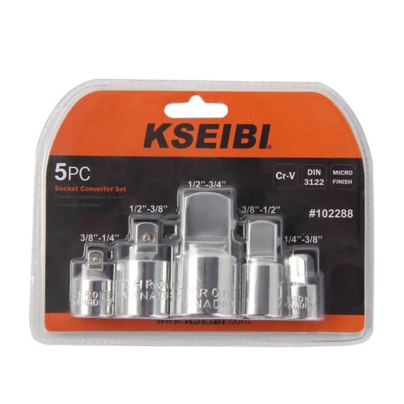 socket converter set, 5pcs, socket adapter, ratchet socket adapter, socket size converter, sockets and wrenches