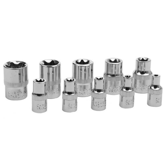 Star Torx Socket set 3/8-Inch, Sockets & Wrenches Tools, star torx socket set, impact drivers & coated to sesis rust.