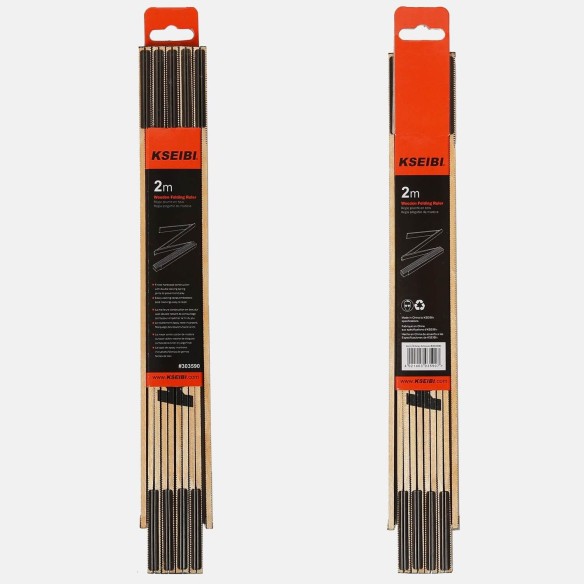 Wooden Folding Ruler, measuring & marking, sealed rivets, with slide, wooden Metric, measuring & leveling