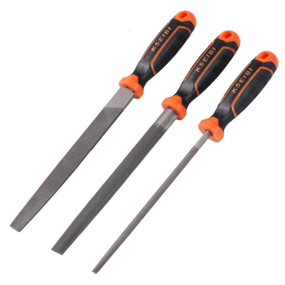 Steel File Sets 3-PC, Cutters & Saws Tools, steel hand file sets 3-pc, hardware & metalworking, smoothing or forming objects.