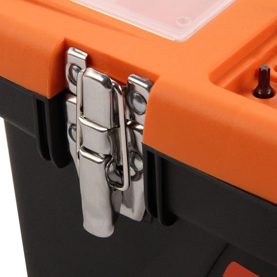 plastic tool box steel lock, tools sets & storage, 
plastic tool box, locking tool box, storing and transporting equipment