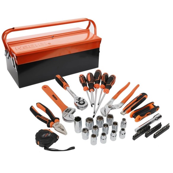 tool box 3 compartments machinist tool set,  tools sets & storage, machinist tool box with tools,  tools & workshop equipment