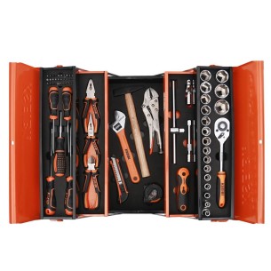 Premium Tool Box with 5 Compartments for Machinest Tool Set | KSEIBI 2