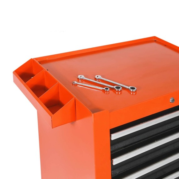 foam worktop roller cabinet 5 drawer, 
tools sets & storage, tools & workshop equipment, storing and transporting equipment