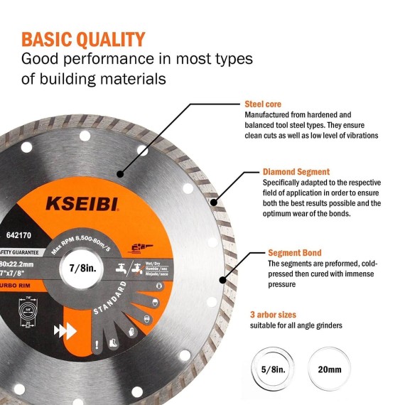 sintered diamond discs wave turbo, power tools accessories, saw blades, saw function.