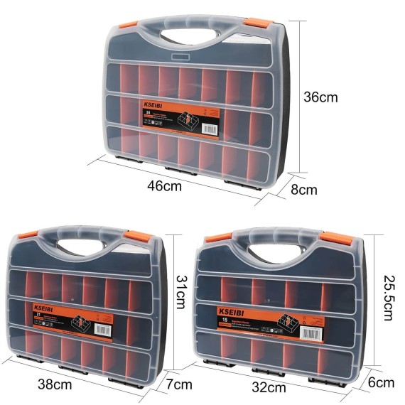 plastic organizer box, 
tools sets & storage, tools & workshop equipment, storing and transporting equipment, organizer