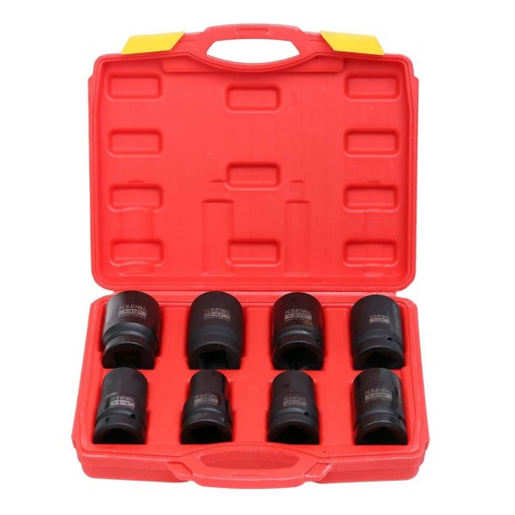 impact standard socket set,1 inch, 8 pcs, sockets and wrenches, hexagon socket, mechanic tools, car repair tools