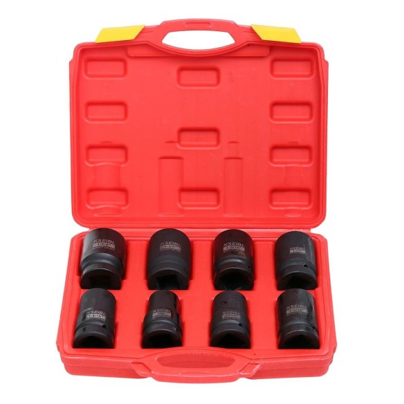 impact standard socket set,1 inch, 8 pcs, sockets and wrenches, hexagon socket, mechanic tools, car repair tools
