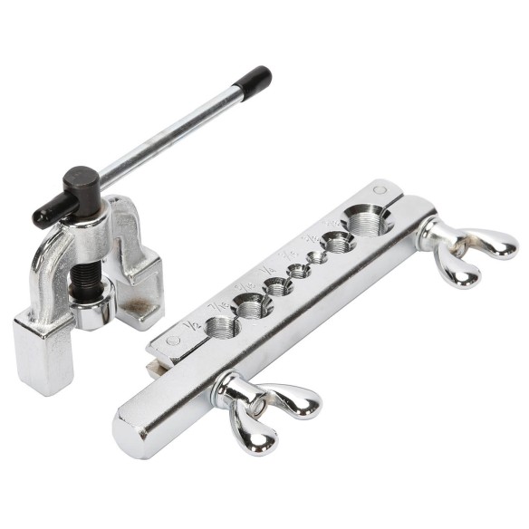 flaring tool set, double flare tool set, double flare tool, pipe flaring, sockets & wrenches