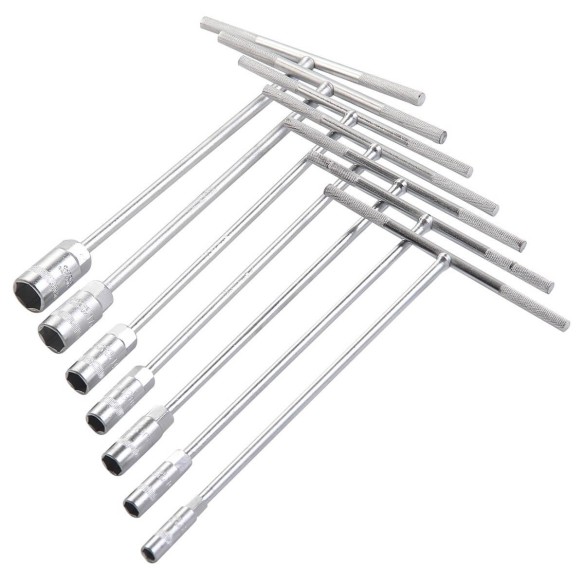 T-handle wrench, 7pcs, sockets and wrenches, mechanic tools, car repair tools, automobile tools