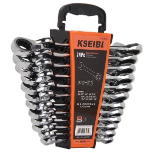 Premium 24-Piece Combination Wrench Set for Versatile Mechanics | KSEIBI 2