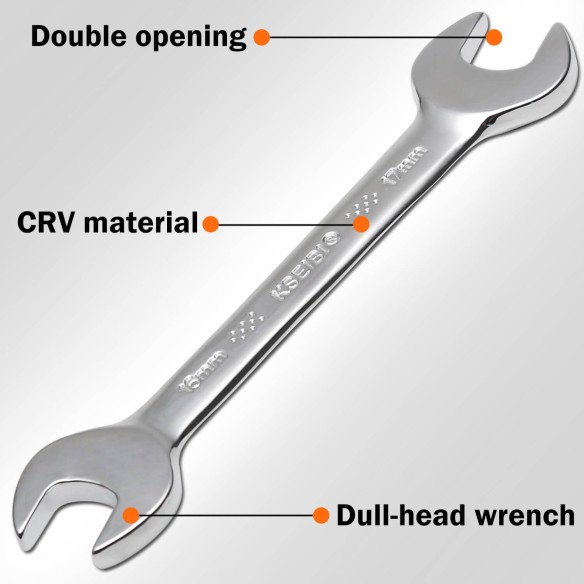 double open end wrench, sockets and wrenches, mechanic tools, car repair tools, automobile tools