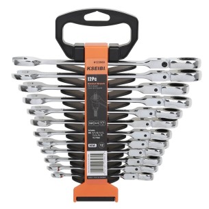 Premium Flexable Ratchet Combination Wrench Set for Versatile Use | KSEIBI 2