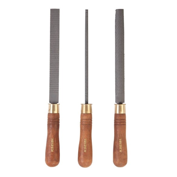 Rasp File Set/Optiwood 3-Pc, Cutters & Saws Tools, rasp file set with wood handle for wood working.