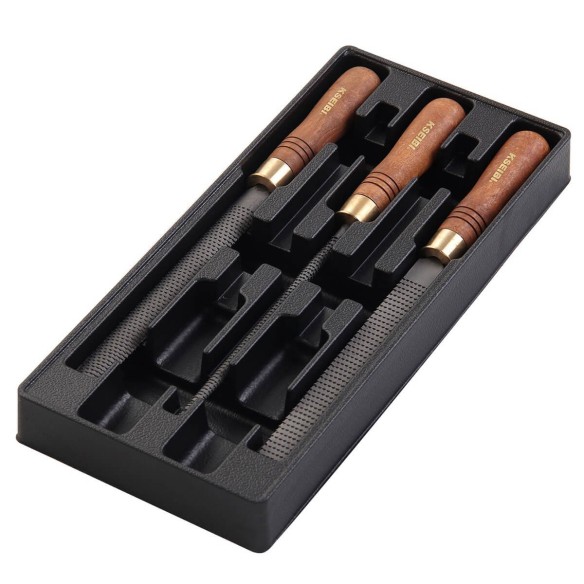 Rasp File Set/Optiwood 3-Pc, Cutters & Saws Tools, rasp file set with wood handle for wood working.