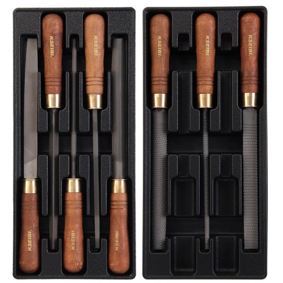 Steel And Rasp File Set/Optiwood 8-Pc, Cutters & Saws Tools, steel and rasp file set with wood handle 8-pc, hand tools.