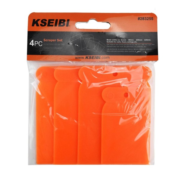 Plastic Scraper Set 4-PC,
plastic filler knife scraper set,
flexible plastic putty paint