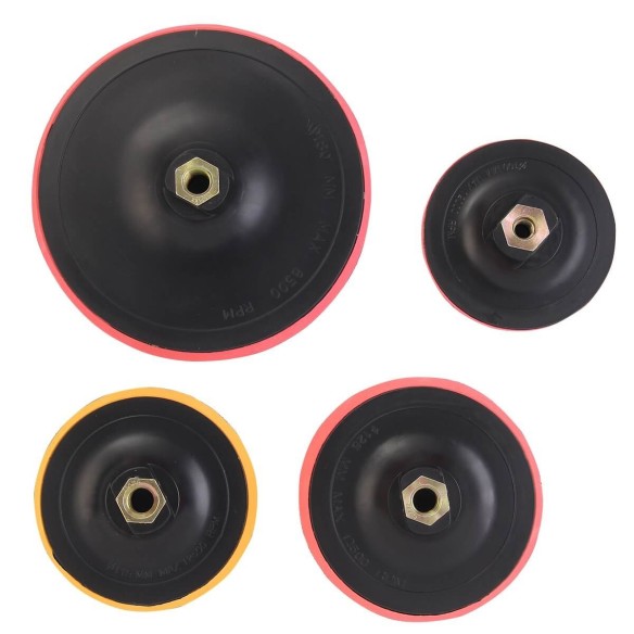 backing pads with velcro, power tools accessories, drilling machine, grinding tools