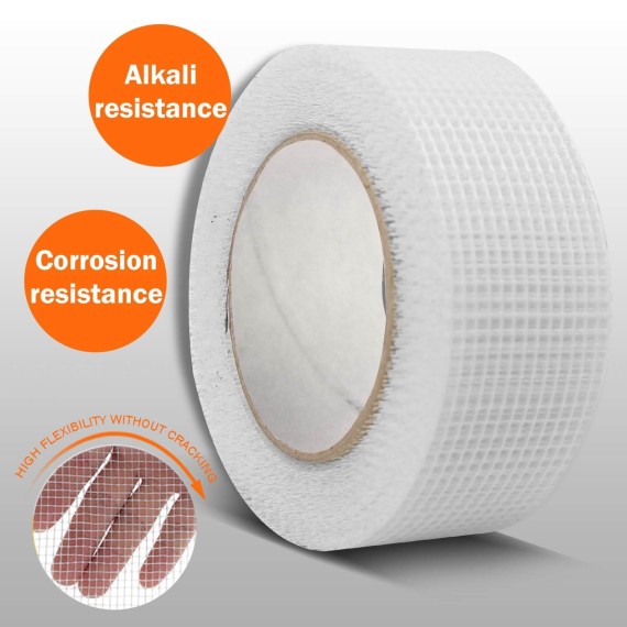 Fiberglass Mesh Tape 50mm X 20m,
durable mesh tape,
covering holes