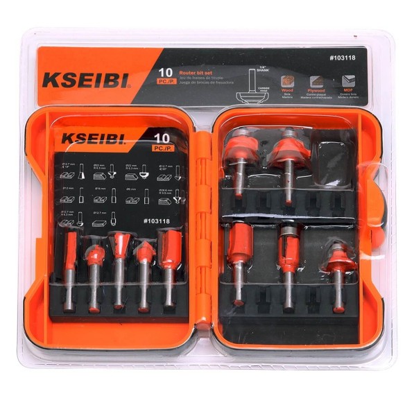 router bit set / 10-pc 1/4-inch,
power tools accessories, wood router, wood working cutter