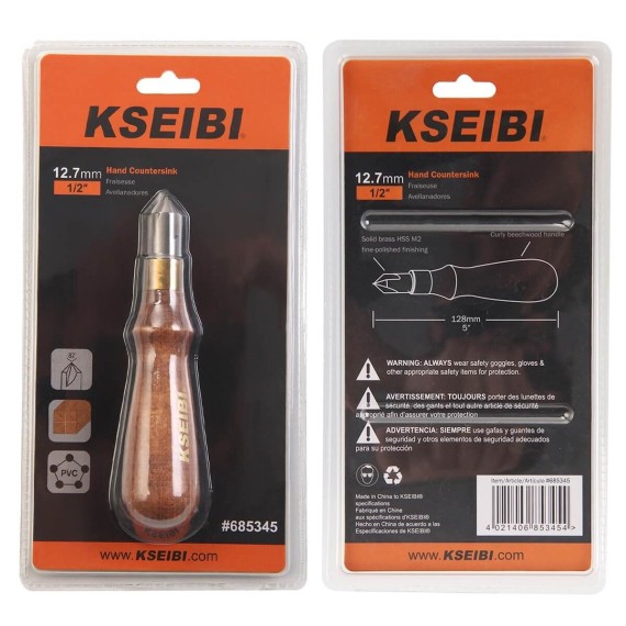 hss handheld countersink 1/2-inch, 
power tools accessories, Countersink