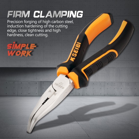 bent nose plier, hand tools and pliers, comfort grip,use for beading jobs working, cut and bend wire
