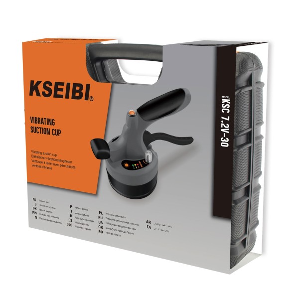 Efficient 7.2V Cordless Suction Cup Tile Vibrator for Precision Work | KSEIBI