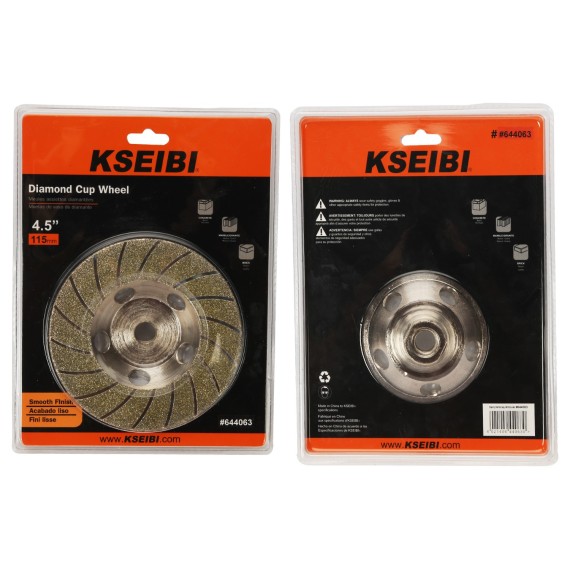 electroplated diamond
 cup wheel / w flange,
power tools accessories, heavy duty, smooth grinding, for concrete and masonry