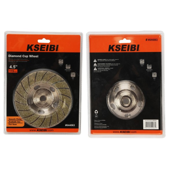 electroplated diamond
 cup wheel / w flange,
power tools accessories, heavy duty, smooth grinding, for concrete and masonry