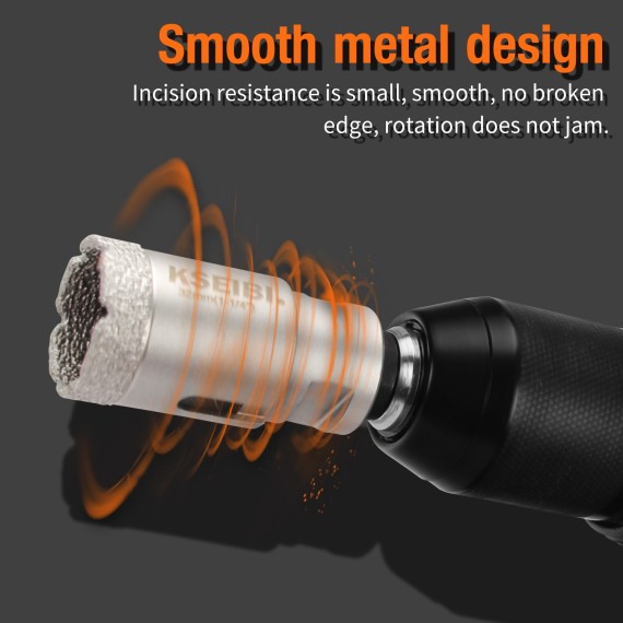 High-Quality Vacum Brazed Diamond Core Holesaw for Precise Cutting | KSEIBI