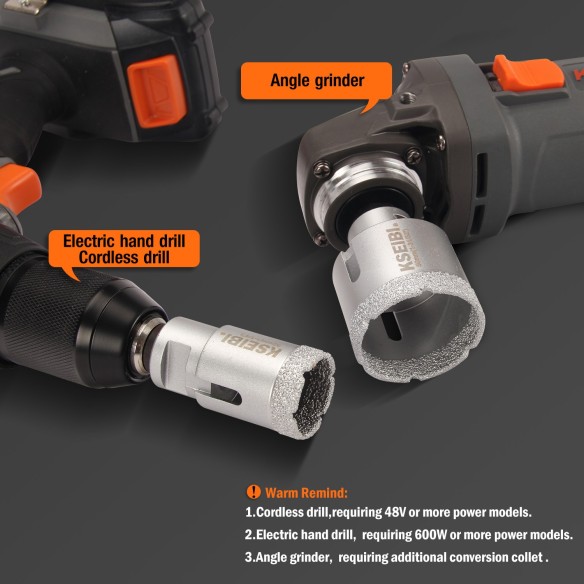 High-Quality Vacum Brazed Diamond Core Holesaw for Precise Cutting | KSEIBI