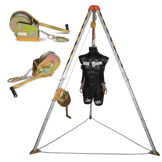 confined space tripod kit, for entry and rescue, equipments, all-in-one, requirements, safety tools