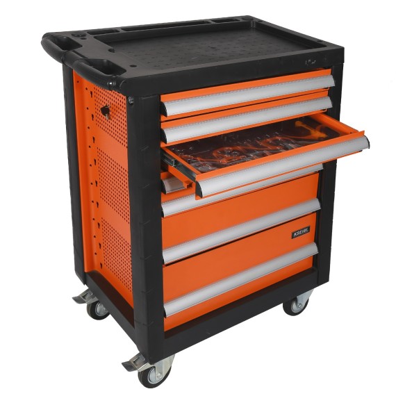 worktop roller cabinet 7 drawer, 
tools sets & storage, workshop equipment, storing and transporting, tool chest