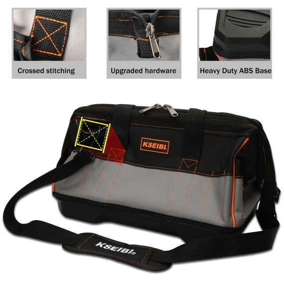 tool bag, backpack, with tools, electrician, organizer, tools sets & storage, 16"