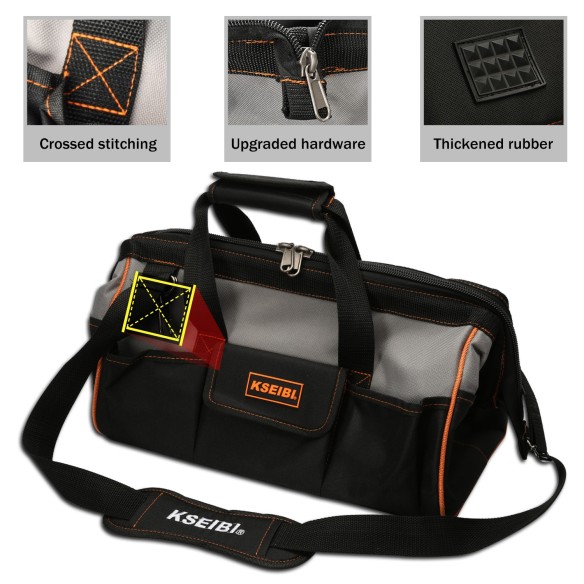 tool bag, backpack, with tools, electrician, 17", organizer, tools sets & storage