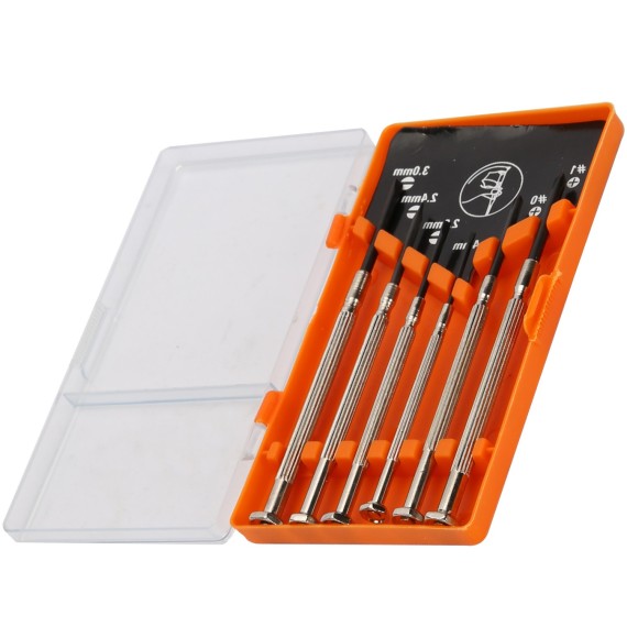 Precision Screwdriver 6-PC, Screwdrivers, for laptop, glasses, watch repair, phillips, sloted screwdrivers.