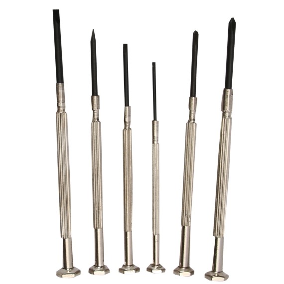 Precision Screwdriver 6-PC, Screwdrivers, for laptop, glasses, watch repair, phillips, sloted screwdrivers.
