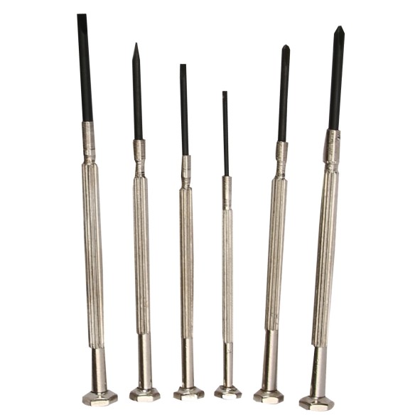 Precision Screwdriver 6-PC, Screwdrivers, for laptop, glasses, watch repair, phillips, sloted screwdrivers.