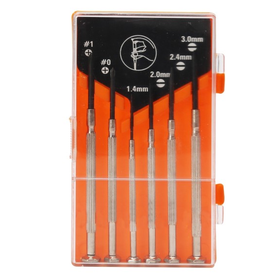 Precision Screwdriver 6-PC, Screwdrivers, for laptop, glasses, watch repair, phillips, sloted screwdrivers.